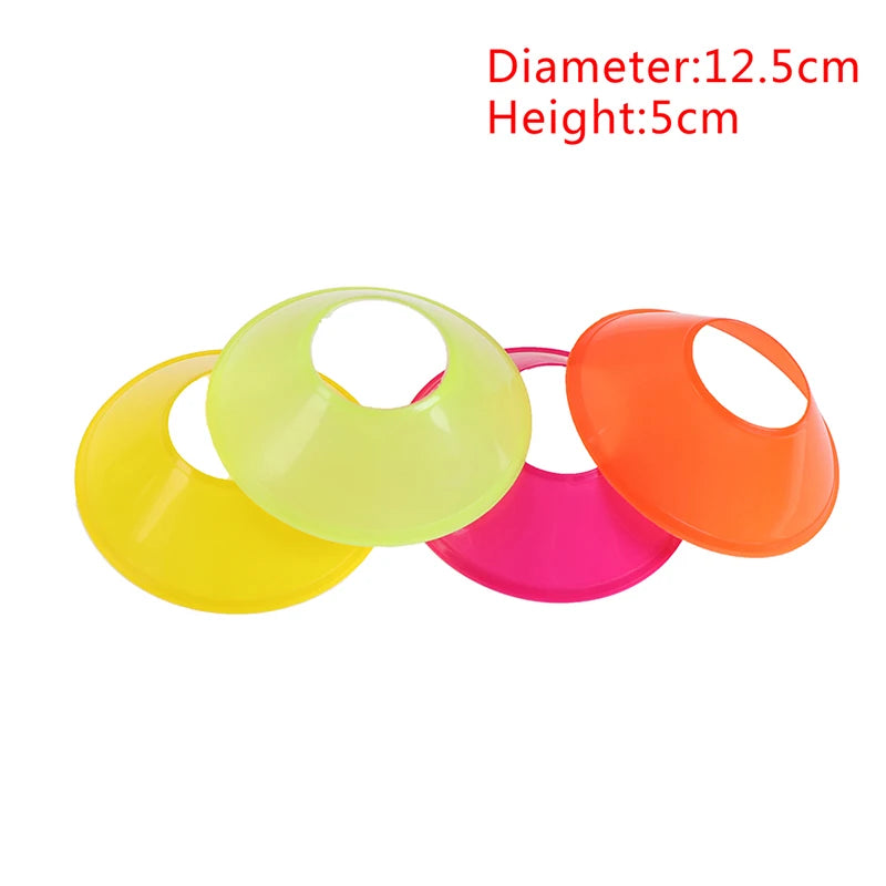 10pcs Soccer Training Cones – Pressure Resistant Marker Discs