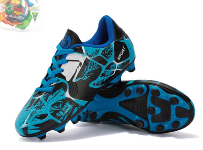 Men's Printed Long Spike Soccer Shoes