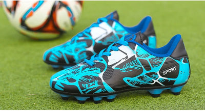 Men's Printed Long Spike Soccer Shoes