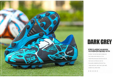 Men's Printed Long Spike Soccer Shoes