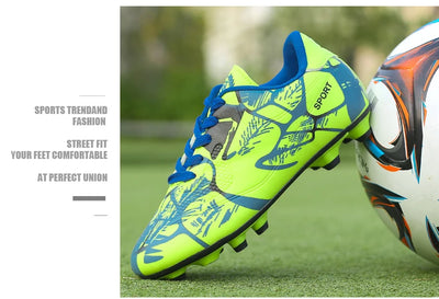 Men's Printed Long Spike Soccer Shoes