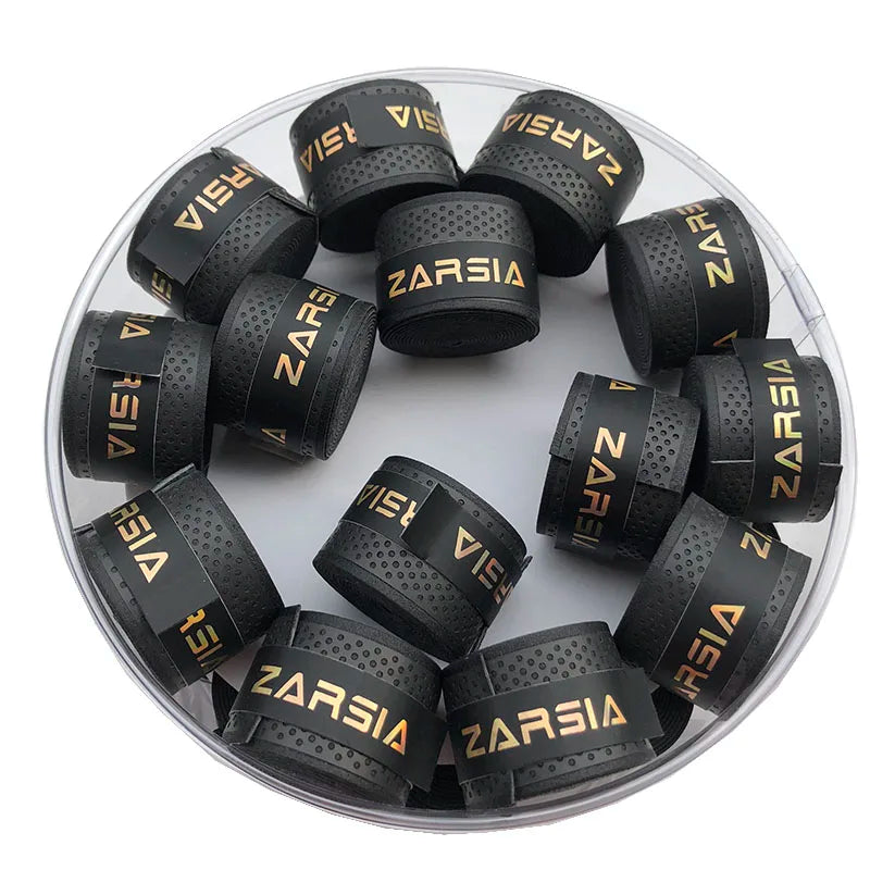 10pcs ZARSIA Tennis Racket Anti-Skid Overgrips – Sweat-Resistant, Embossed