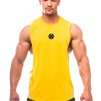 Muscleguys Men's Low Cut Workout Tank Tops