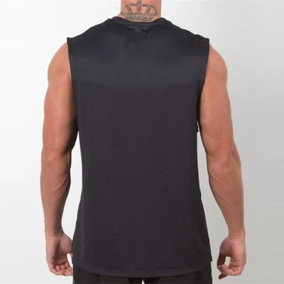 Men's Plain Bodybuilding Tank Top - Sleeveless Gym Stringer Muscle Vest