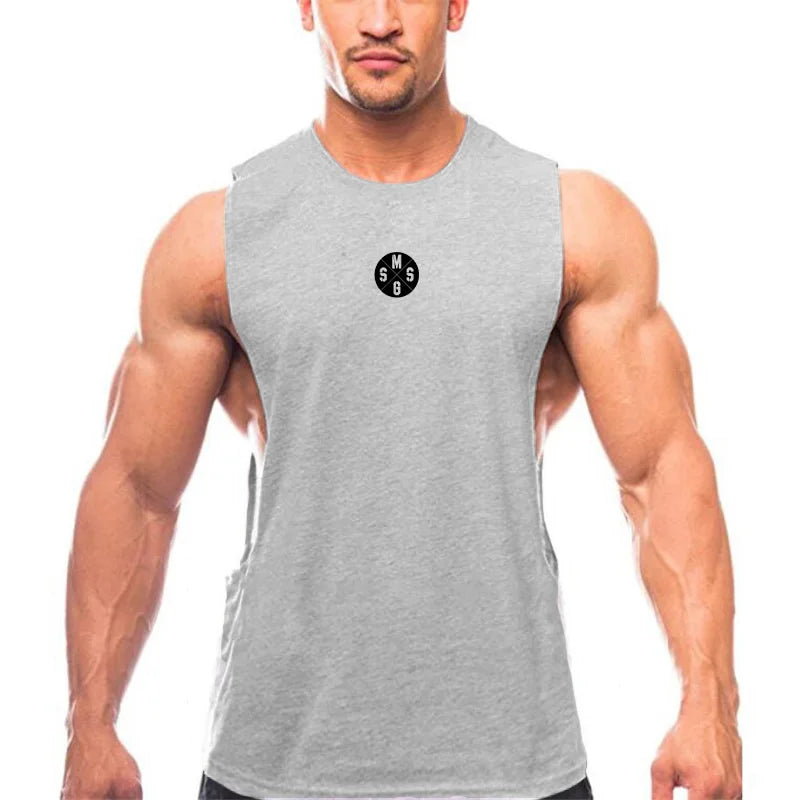 Muscleguys Men's Low Cut Workout Tank Tops