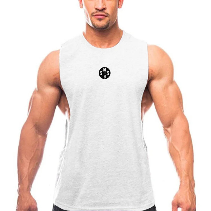 Muscleguys Men's Low Cut Workout Tank Tops