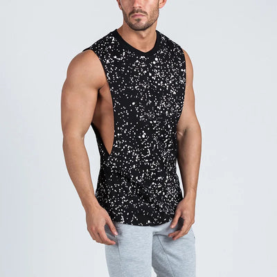 Men's Plain Bodybuilding Tank Top - Sleeveless Gym Stringer Muscle Vest