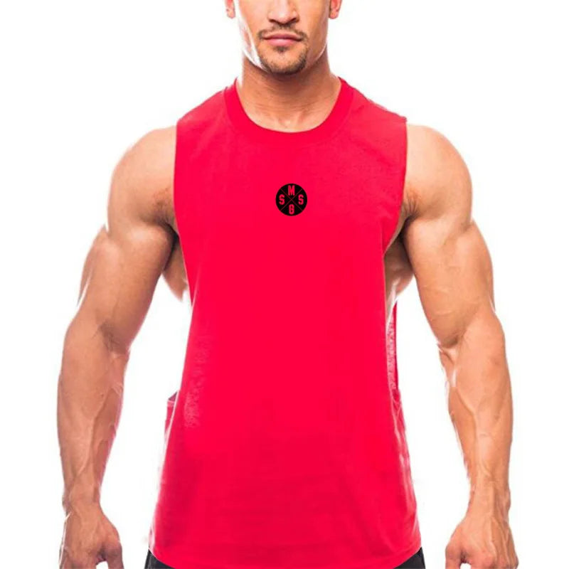 Muscleguys Men's Low Cut Workout Tank Tops