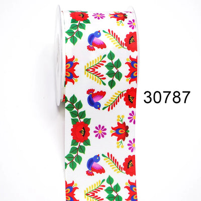 DIY Cartoon Mexican Style Printed Grosgrain Ribbon For Craft Supplies Sewing Accessories 5 Yards. 30787