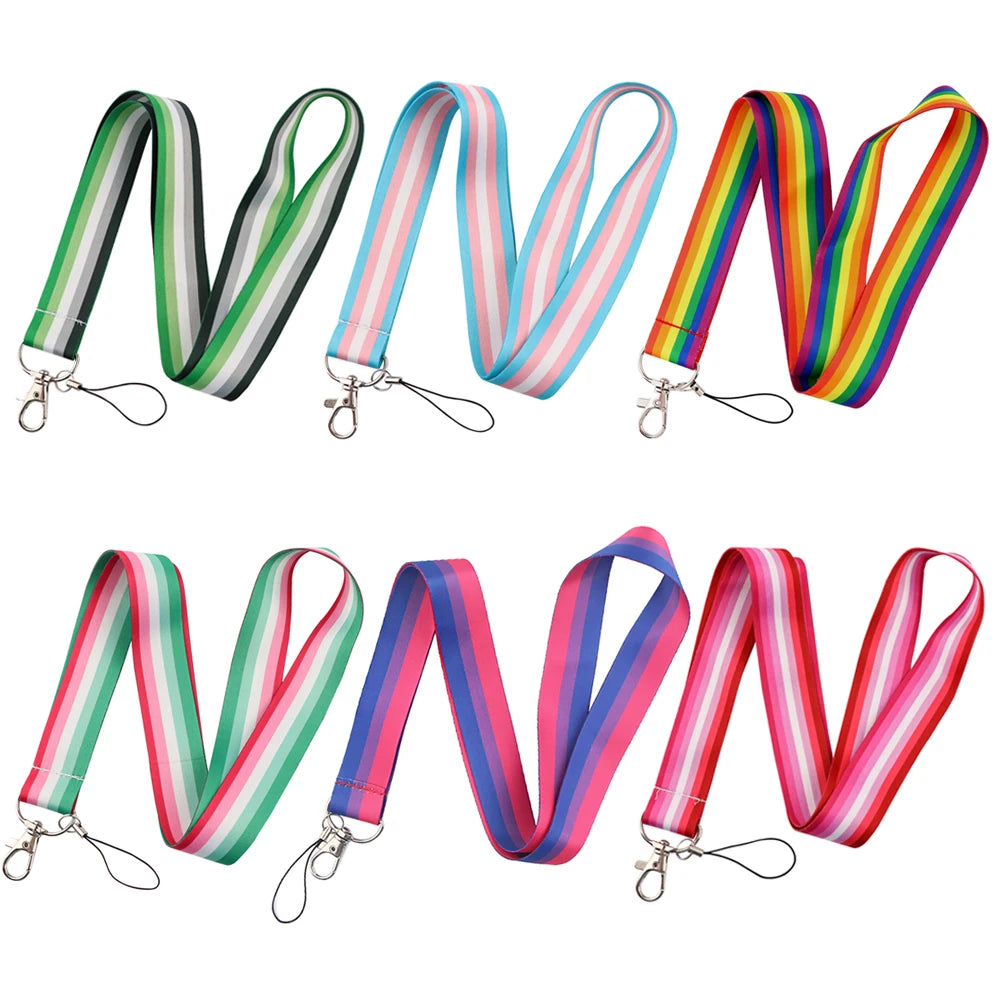 LGBTQ+ Pride Lanyard Keychain