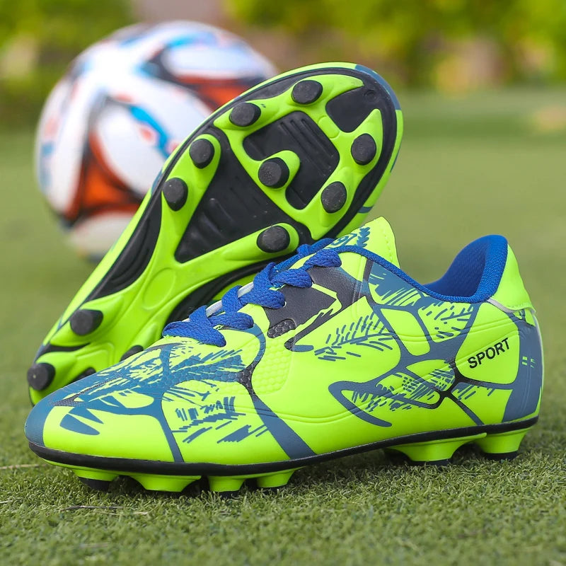 Men's Printed Long Spike Soccer Shoes