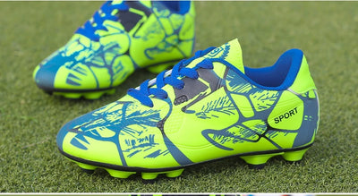 Men's Printed Long Spike Soccer Shoes