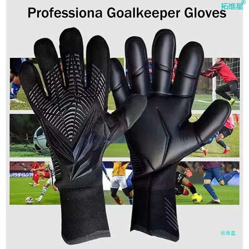 Kids & Adults Goalkeeper Gloves – Anti-Slip Latex Soccer Goalie Gloves with Thick Protection