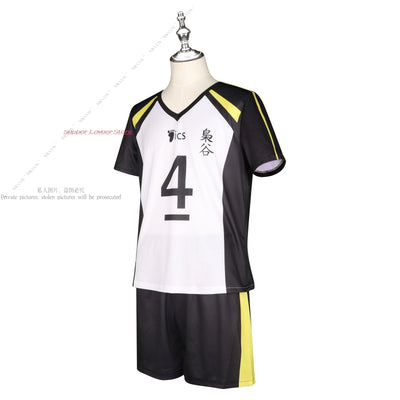 Akashi Keiji Cosplay Costume – T-Shirt, Shorts & Wig from Haikyuu! Volleyball Team Uniform