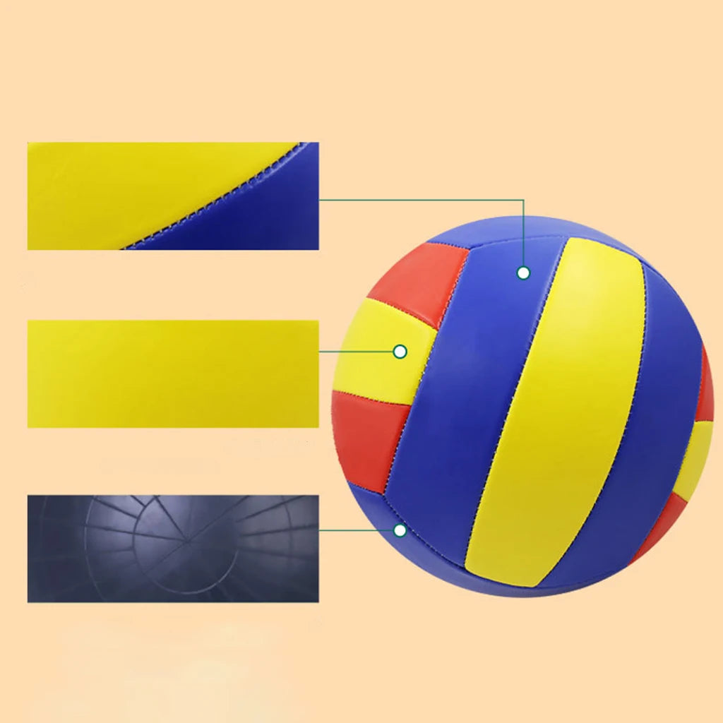 Professional PVC Volleyball - Size 2/5 for Kids Training & Outdoor Beach Games