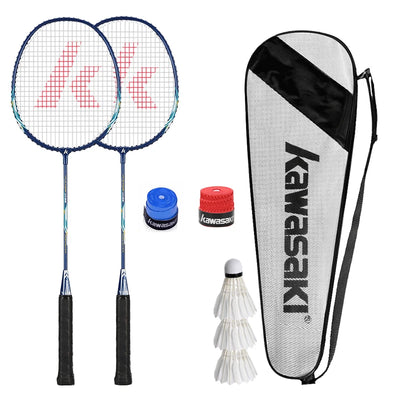 Kawasaki 1 Pair Badminton Rackets - 1U Aluminum Alloy Frame