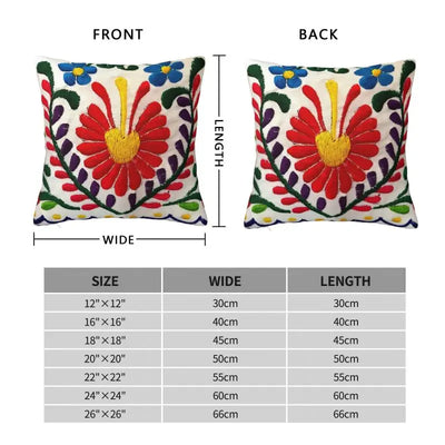 Modern Mexican Flowers Cushion Cover Polyester Pillow Case Living Room Decoration