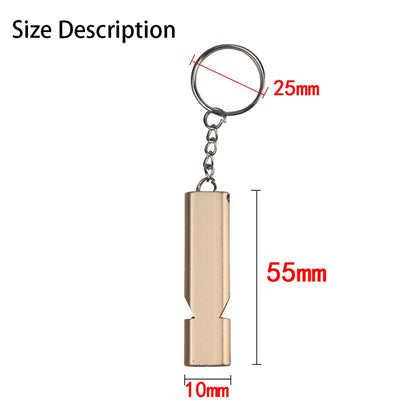 Aluminum Alloy Dual-Frequency Survival Whistle