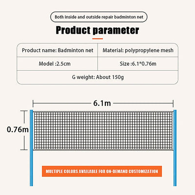 Portable Badminton & Volleyball Net - Easy Setup (3.1/4.1/5.1/6.1M)