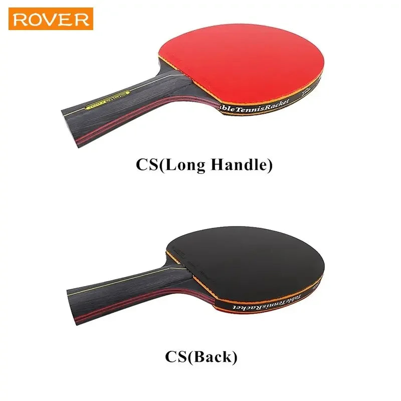 5/6 Star Table Tennis Racket Set – 2PCS Professional Paddle with High-Quality Rubber & Bag