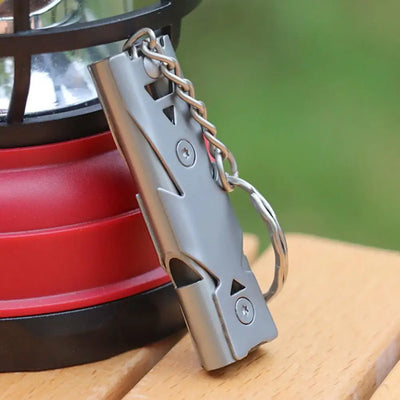 High Decibel Outdoor Survival Whistle with Keychain