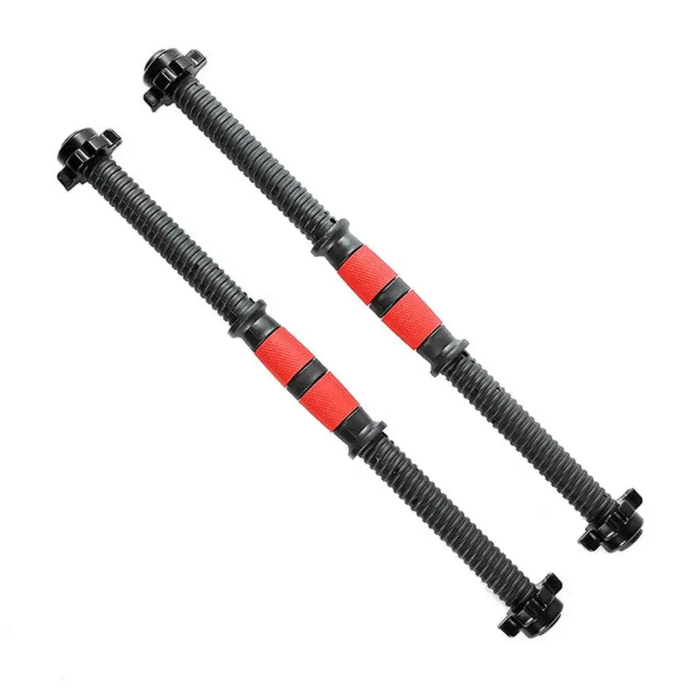 Dumbbell Bar with Barbell Buckle - Threaded Handles for Powerlifting & Home Gym