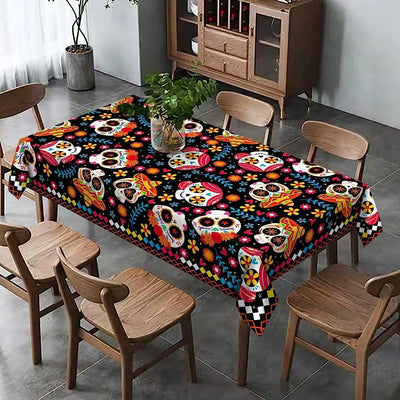 Day of the Dead Sugar Skull Tablecloth