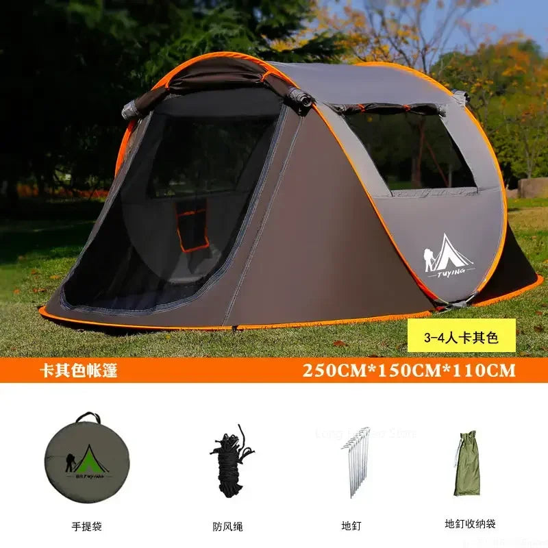 Outdoor Pop-Up Tent - Full-Automatic Instant Rain-Proof Camping Shelter