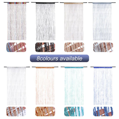 Beaded Tassel Fly Screen Curtain (0.91x2m) - Home Decoration