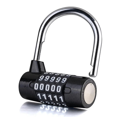 5-Dial Combination Padlock – Zinc Alloy Travel Password Lock for Security