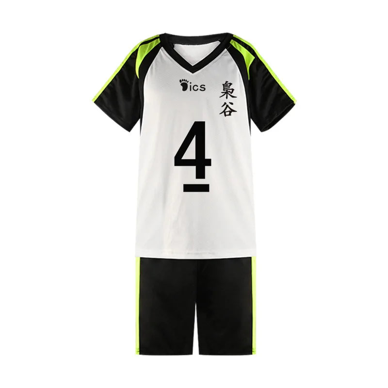 Haikyuu!! Fukurodani Bokuto Koutarou Cosplay Costume – T-Shirt & Shorts Volleyball Jersey