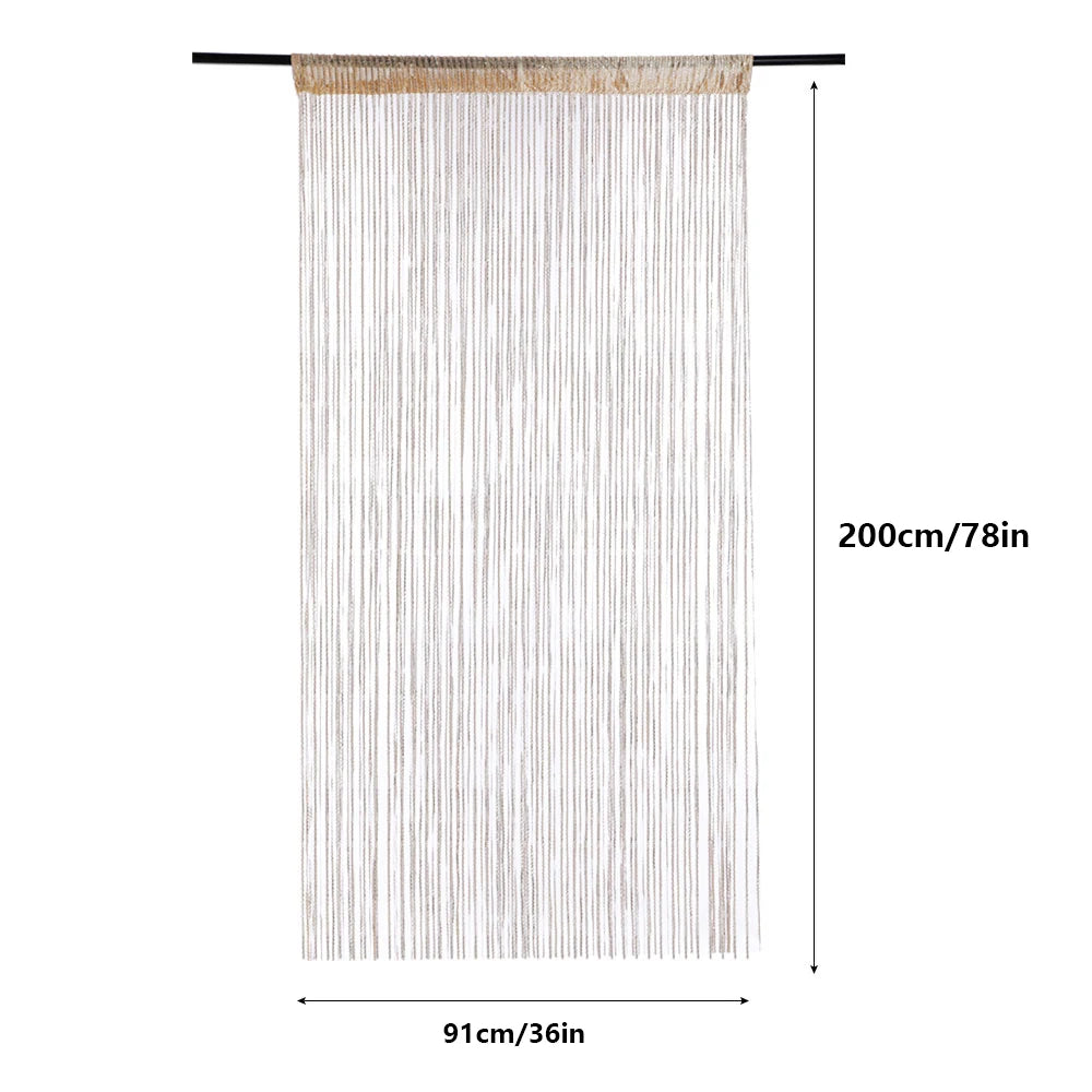 Beaded Tassel Fly Screen Curtain (0.91x2m) - Home Decoration