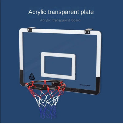 Indoor Mini Basketball Hoop Set – Wall-Mounted Toy with Pump for Kids' Doors