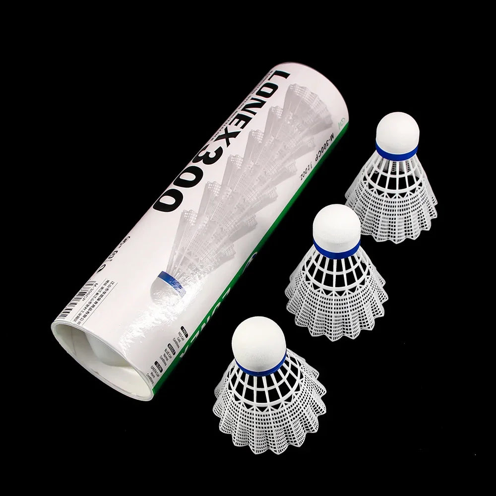 6PCS Nylon Badminton Balls - Durable Light Training Shuttlecocks