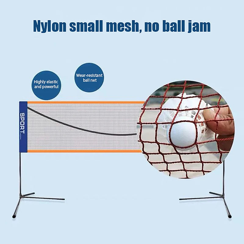 Professional Badminton & Volleyball Net (3.1/4.1/5.1/6.1m) – Easy Setup for Outdoor Training