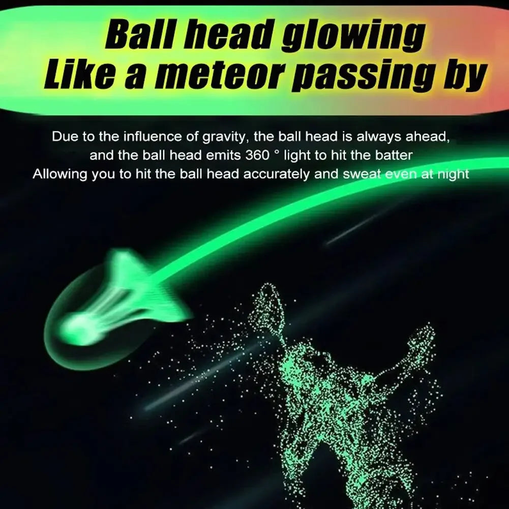 Glow-in-the-Dark Windproof Badminton Shuttlecock – Night Training Accessory