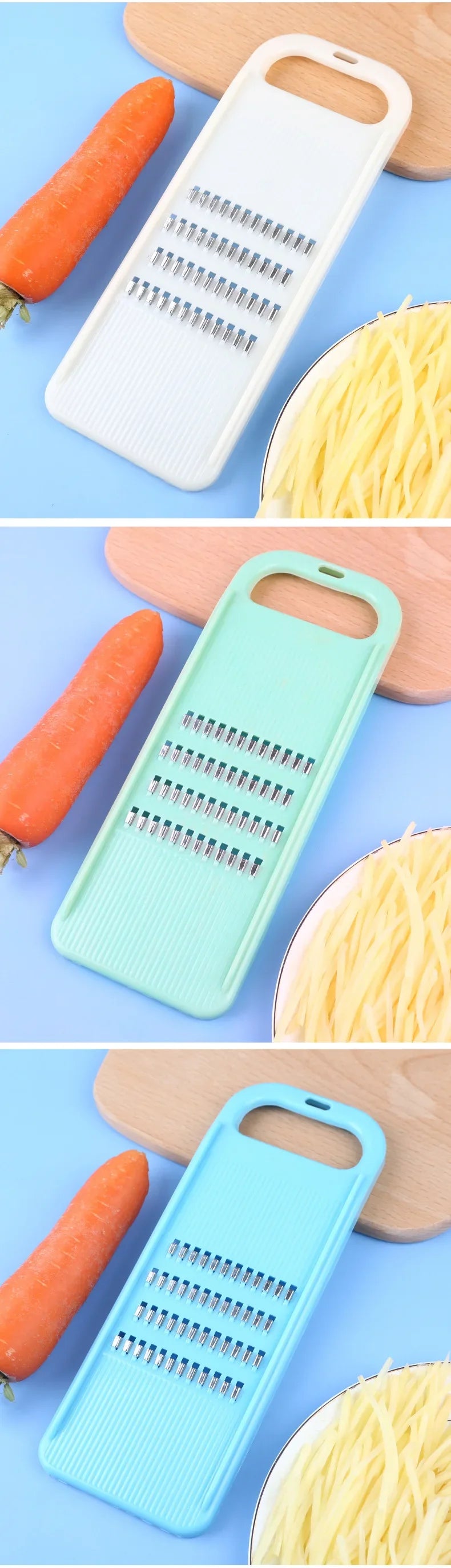 Manual Vegetable Grater & Slicer - Carrot & Cabbage Cutter