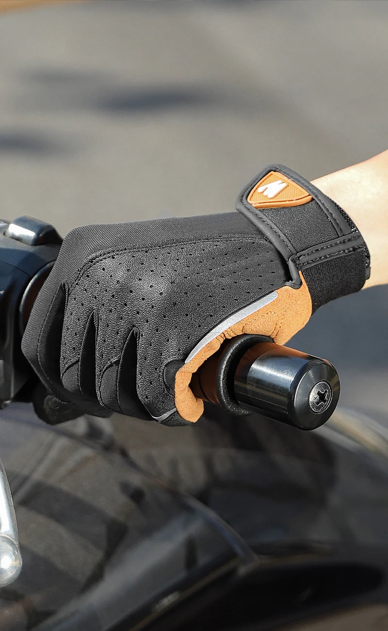 WEST BIKING Men’s Full Finger Bicycle Gloves - Non-Slip Cycling & Gym Sports Gloves