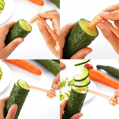 Potato & Cucumber Spiralizer - Manual Vegetable Cutter