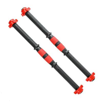 Dumbbell Bar with Barbell Buckle - Threaded Handles for Powerlifting & Home Gym