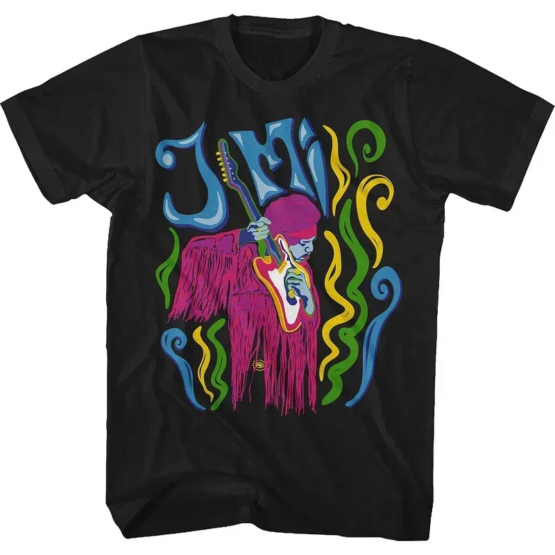 Jimi Hendrix Graphic T-Shirt - Unisex Cotton Hip Hop Streetwear