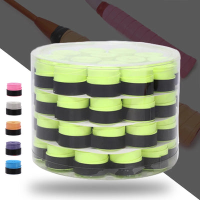 60pcs Smooth Badminton & Tennis Overgrips – Anti-Slip for Various Sports Equipment