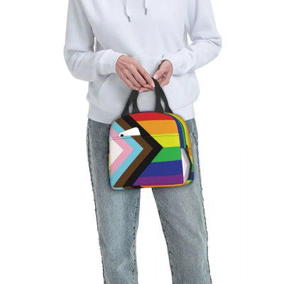 Custom Gay Pride Rainbow Flag Lunch Bag