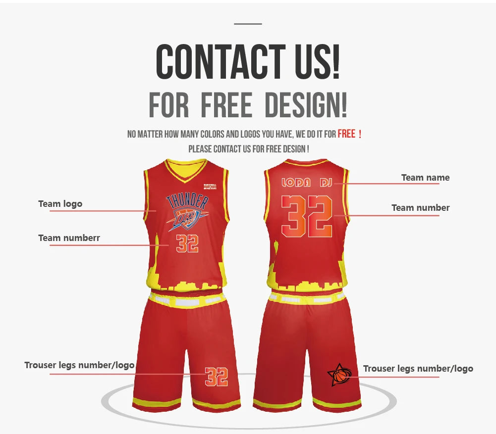 Custom V-Neck Basketball Jersey – Personalized Team Name & Number with Shorts for Adults & Youth