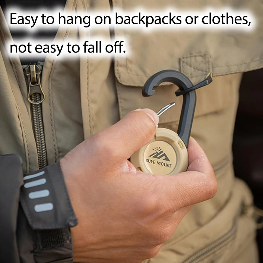 Heavy Duty Retractable Keychain with Carabiner - Tactical Badge Holder
