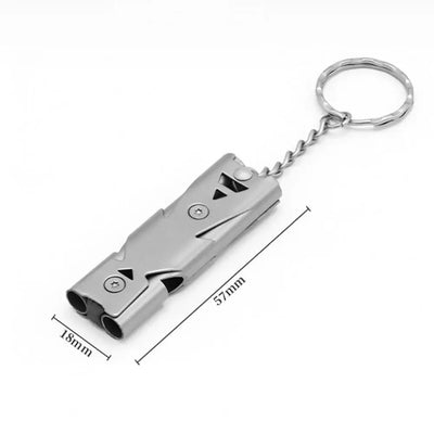 High Decibel Outdoor Survival Whistle with Keychain