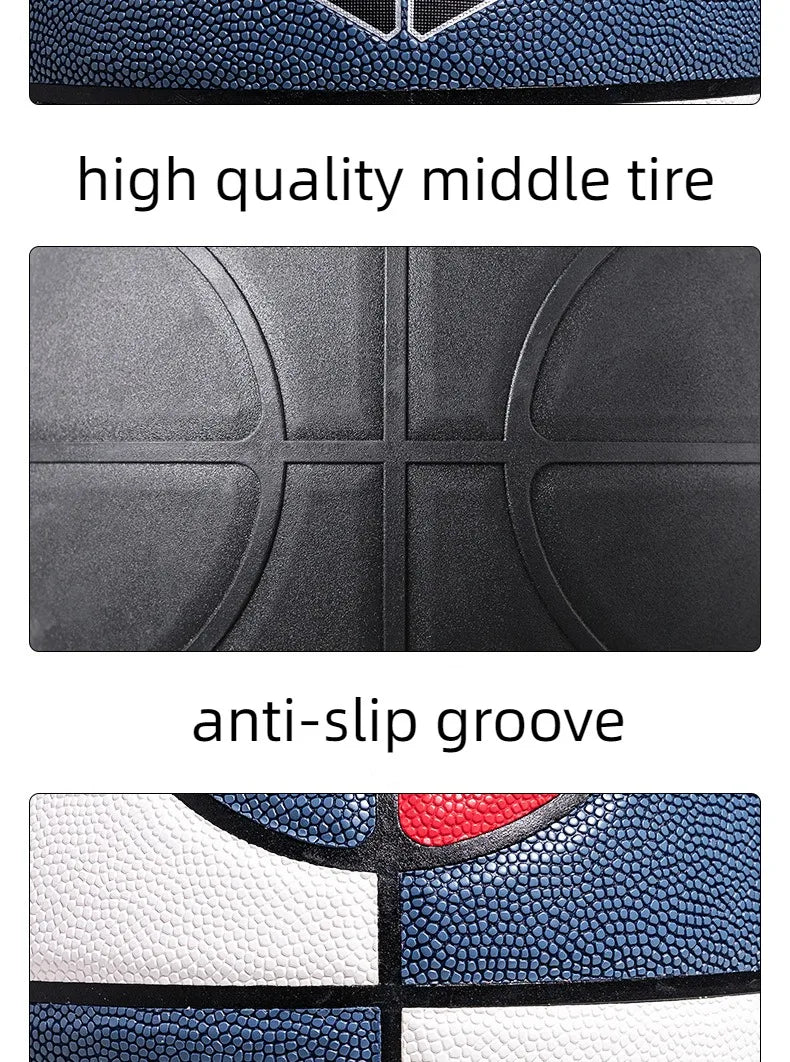 Size 7 PU Anti-Slip Basketball