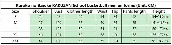 Kuroko's Basketball Cosplay Costume Set – Yosen School #9 Murasakibara Jersey