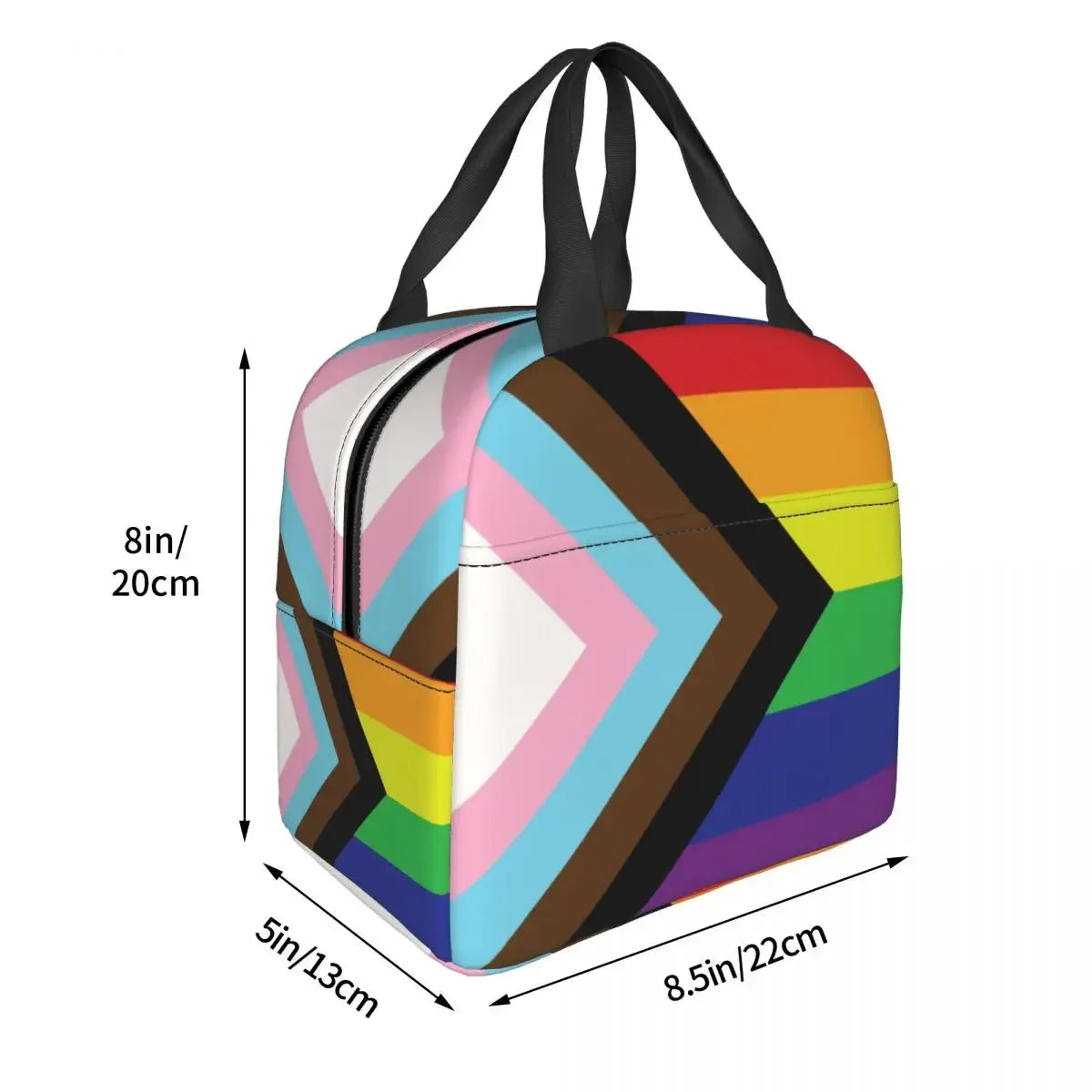 Custom Gay Pride Rainbow Flag Lunch Bag