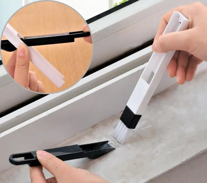 Multifunction Window Groove Cleaning Brush - Keyboard & Kitchen Tool